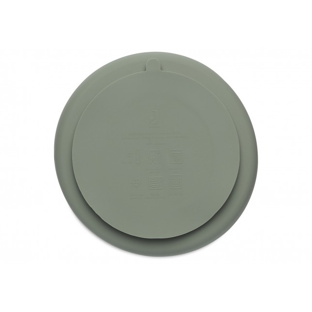 Prilimpanti silikono lėkštutė "Ash Green"