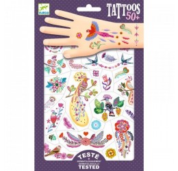 Vaikiškų tatuiruočių rinkinys "Nuostabieji paukščiai"