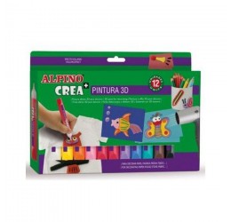 3D Alpino dažai dekoravimui (12 spalvų)