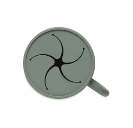 Silikoninis puodelis užkandžiams "Ash Green"