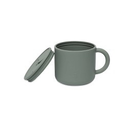Silikoninis puodelis užkandžiams "Ash Green"