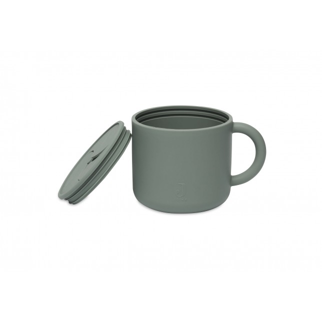 Silikoninis puodelis užkandžiams "Ash Green"