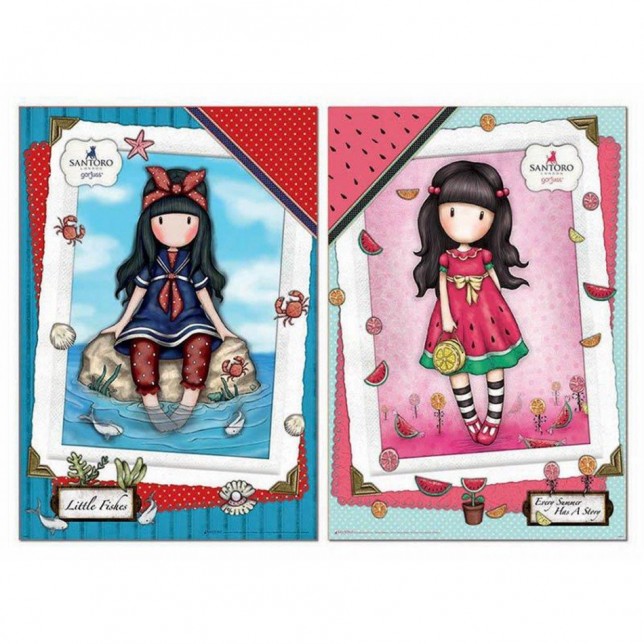 Dėlionių rinkinys "Žavi mergaitė" (2 vnt. x 500 dalių)