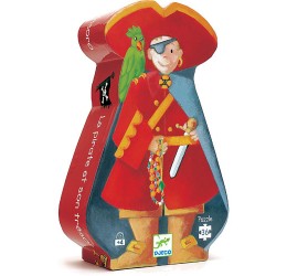 Djeco dėlionė pirato formos dėžutėje 4+