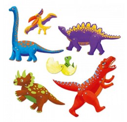 Djeco rinkinys lėlės marionetes "Dinozaurai"