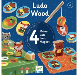 Žaidimų rinkinys "Ludo wood"