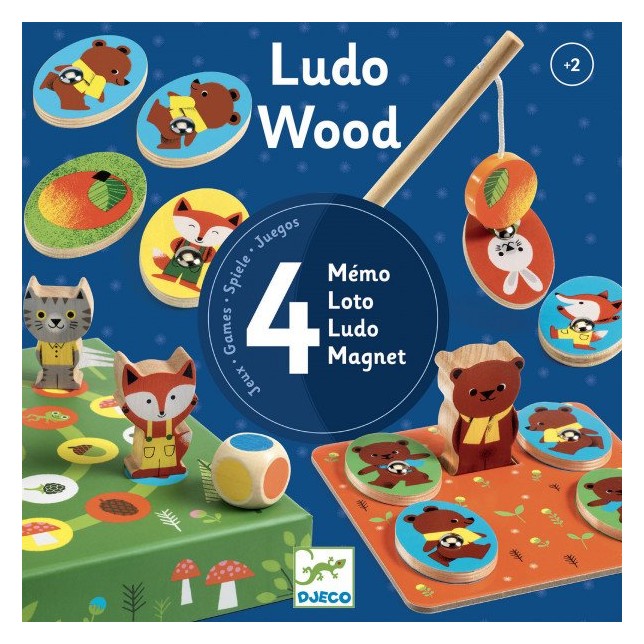 Žaidimų rinkinys "Ludo wood"