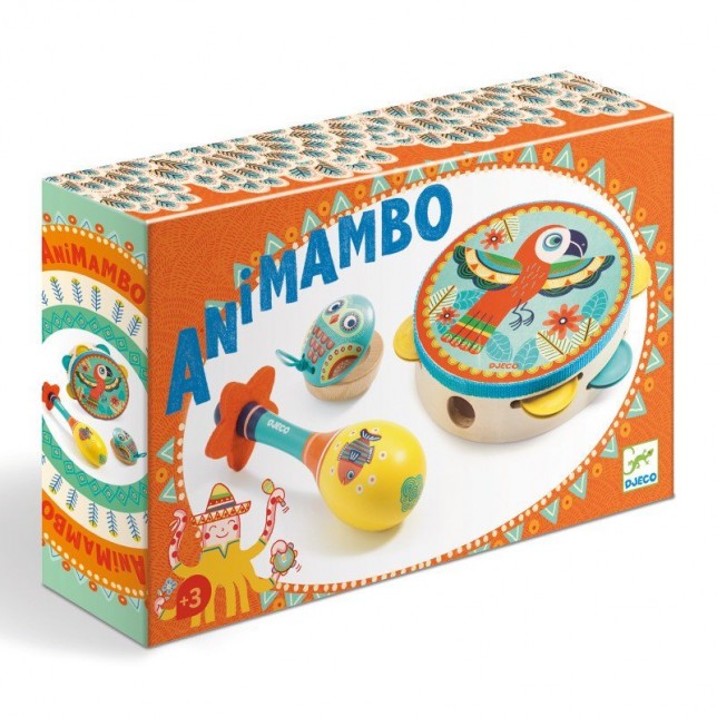 Vaikiškų muzikos instrumentų rinkinys "Animambo"