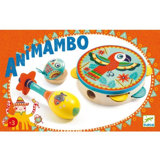 Vaikiškų muzikos instrumentų rinkinys "Animambo"