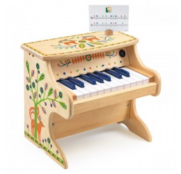Medinis vaikiškas elektroninis pianinas