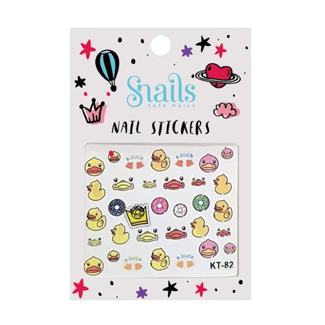 SNAILS mieli nagų lipdukai "Ančiukai"