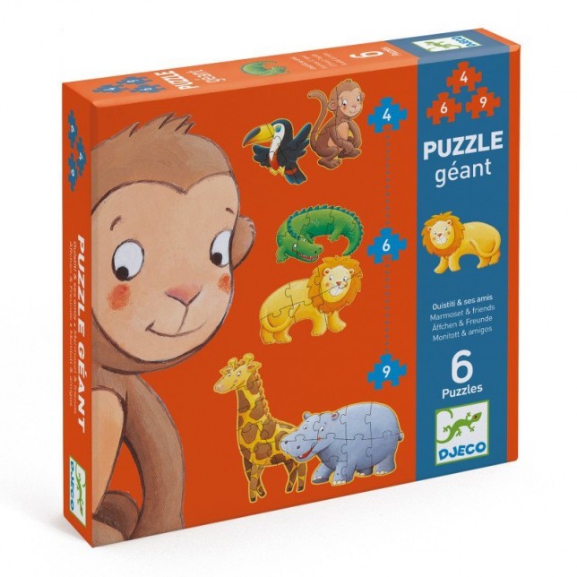 Didelė dėlionė "Mozetė ir draugai"