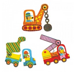 Djeco edukacinė dėlionė "Transportas" 2+