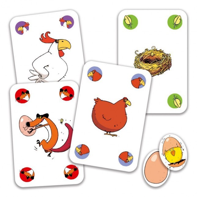 Djeco kortų žaidimas "Piou Piou" 5+