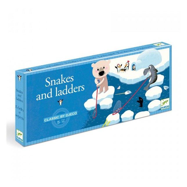 Djeco stalo žaidimas vaikams "Snakes and ladders" 5+