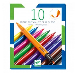10 vnt dvipusių flomasterių