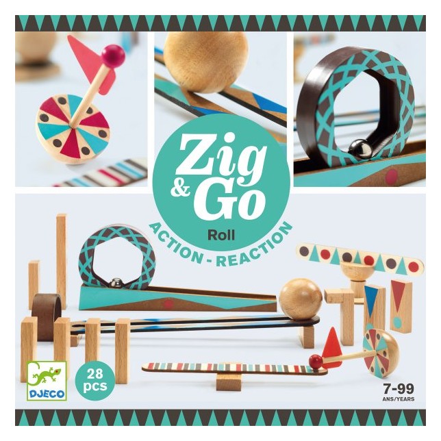 Statybinis rinkinys "Zig & Go" 28 dalys