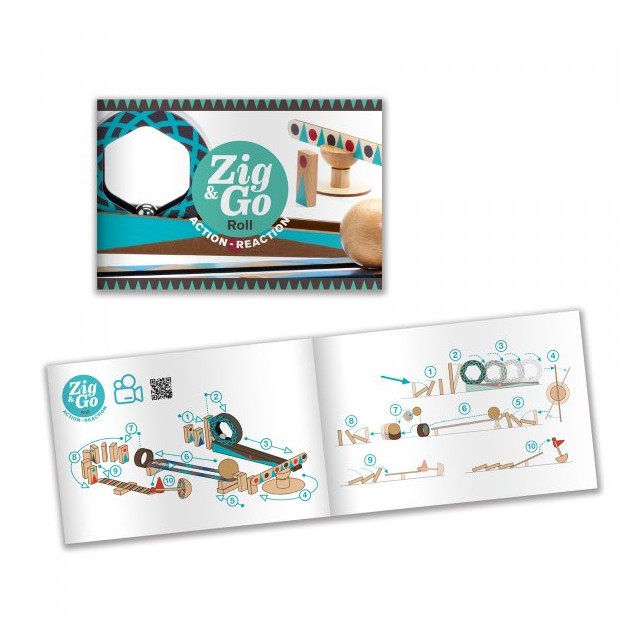 Statybinis rinkinys "Zig & Go" 28 dalys