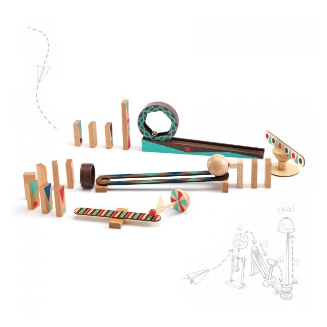Statybinis rinkinys "Zig & Go" 28 dalys