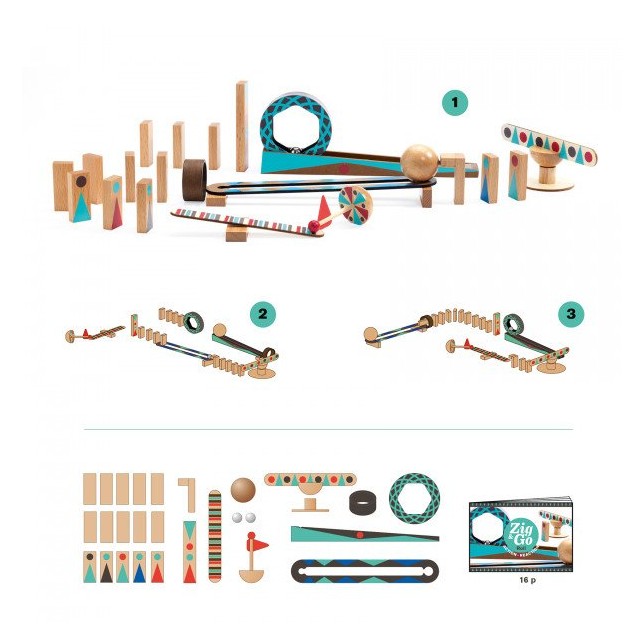 Statybinis rinkinys "Zig & Go" 28 dalys