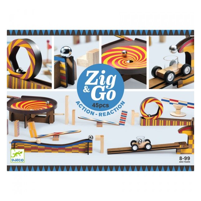 Statybinis rinkinys "Zig & Go" 45 dalys