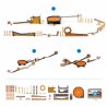 Statybinis rinkinys "Zig & Go" 45 dalys