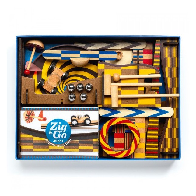 Statybinis rinkinys "Zig & Go" 45 dalys