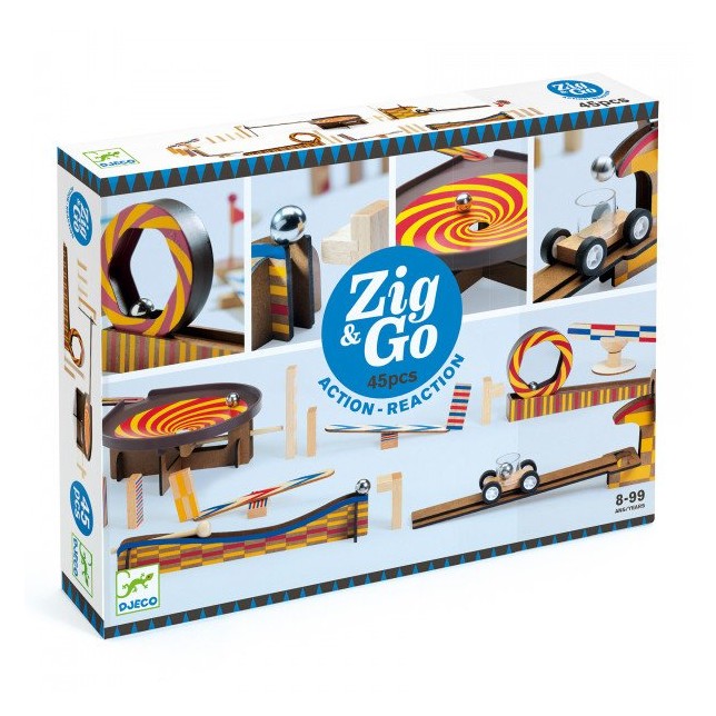 Statybinis rinkinys "Zig & Go" 45 dalys