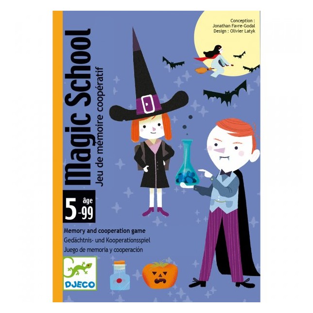 Kortų žaidimas vaikams "Magic school"