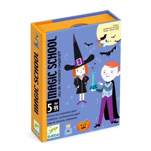 Kortų žaidimas vaikams "Magic school"