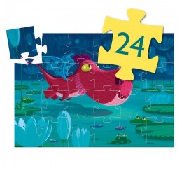 Djeco siluetų dėlionė "Drakoniukas" 3+