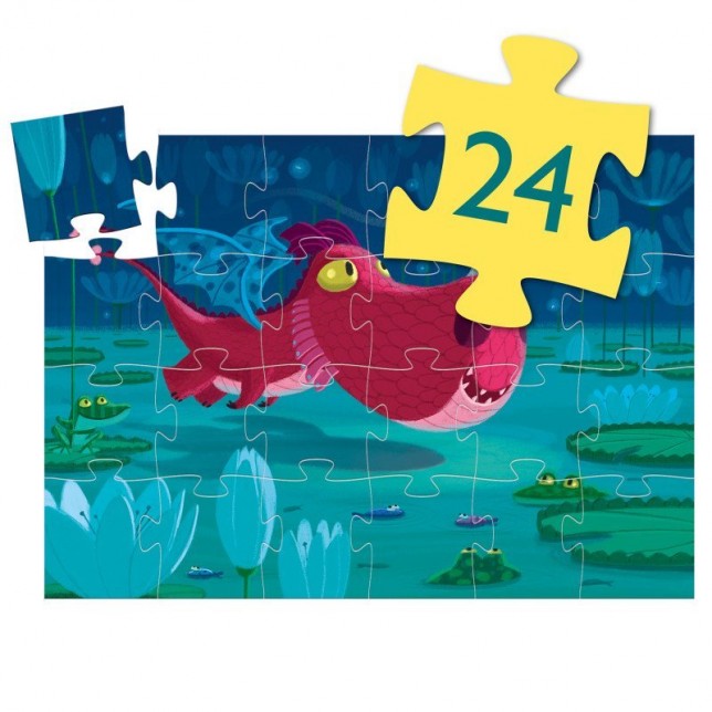 Djeco siluetų dėlionė "Drakoniukas" 3+