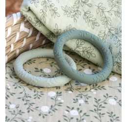Silikoniniai kramtukai "Lapeliai" (sage)