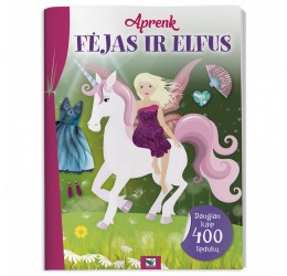Knygutė su lipdukais "Aprenk fėjas ir Elfus"
