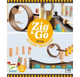 Djeco konstruktoriaus rinkinys "Zig & Go" 25 dalys