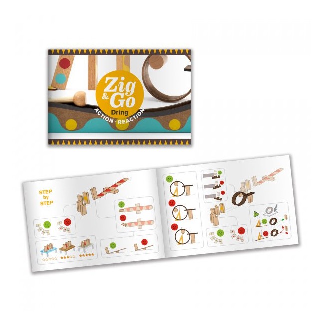 Djeco konstruktoriaus rinkinys "Zig & Go" 25 dalys