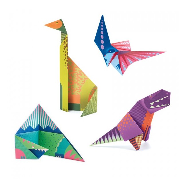 Djeco origami rinkinys "Dinozaurai"