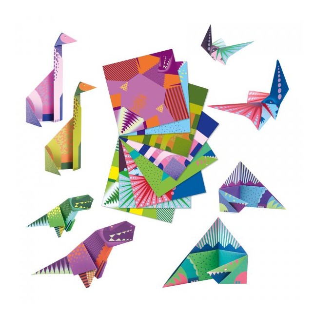Djeco origami rinkinys "Dinozaurai"