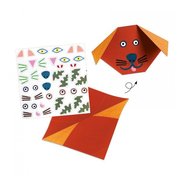 Djeco origami rinkinys "Gyvūnai"