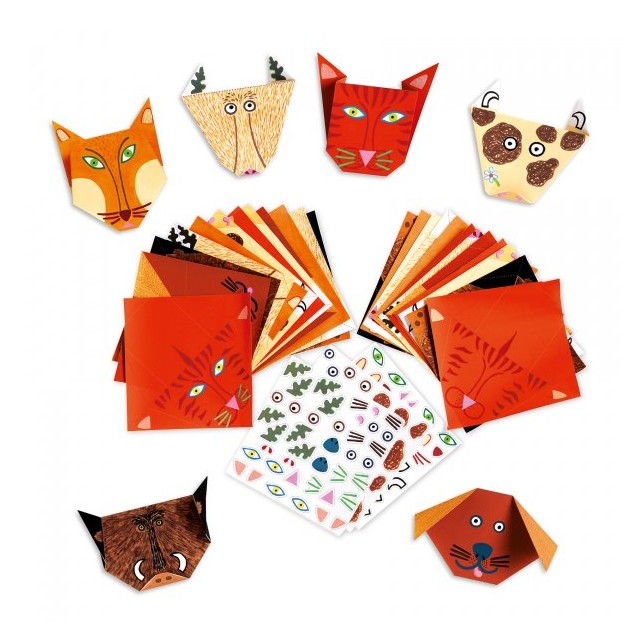 Djeco origami rinkinys "Gyvūnai"