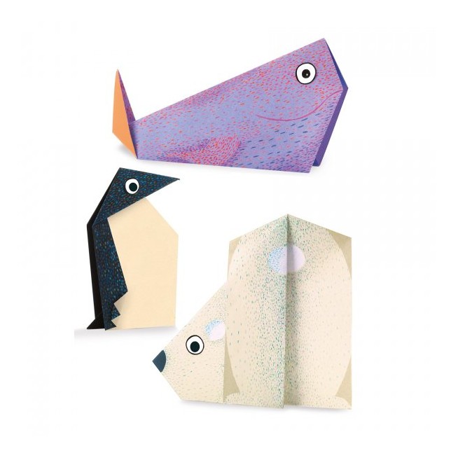 Djeco origami rinkinys "Poliariniai gyvūnai"