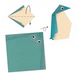 Djeco origami rinkinys "Poliariniai gyvūnai"
