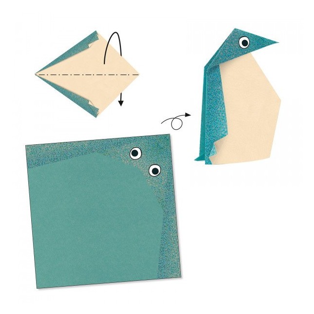 Djeco origami rinkinys "Poliariniai gyvūnai"
