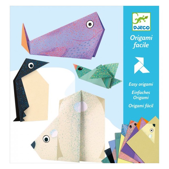 Djeco origami rinkinys "Poliariniai gyvūnai"