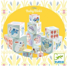 Djeco kubelių bokštas "BabyBloki" 1+