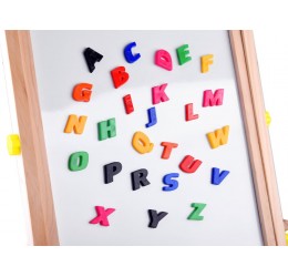Medinė lenta 3in1 su magnetukais ir abaku