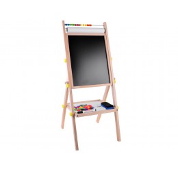Medinė lenta 3in1 su magnetukais ir abaku