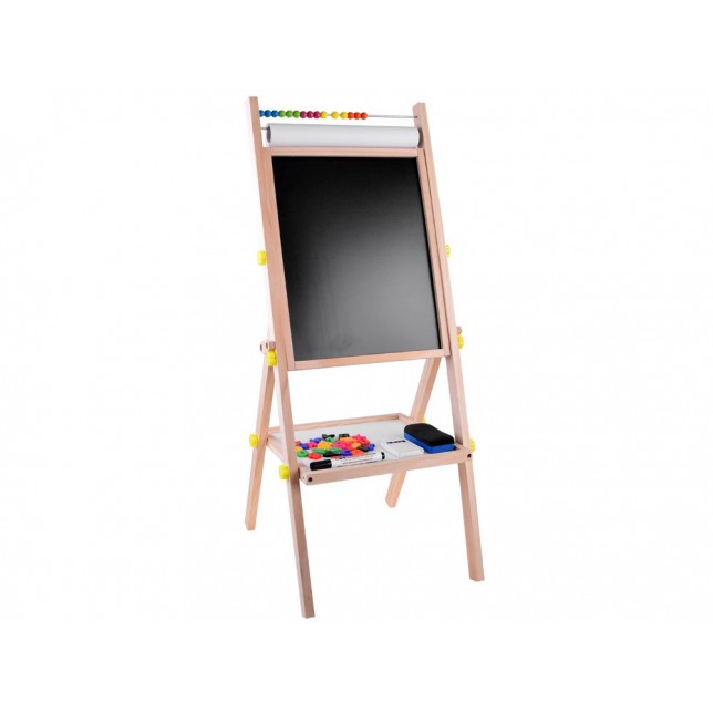 Medinė lenta 3in1 su magnetukais ir abaku