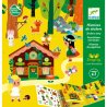 Djeco daugkartiniai lipdukai "Miškas"