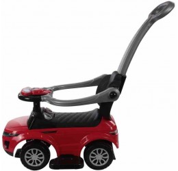 Paspiriama mašinėlė su rankena ''Sport car'', raudona